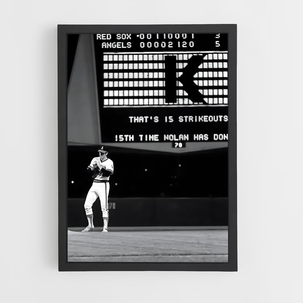Poster Nolan ryan – affiche Baseball (vue 2)